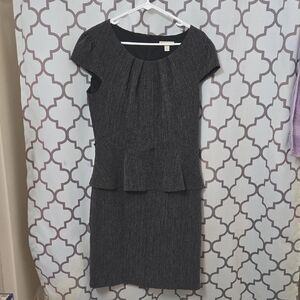 Chic Charcoal Midi Dress